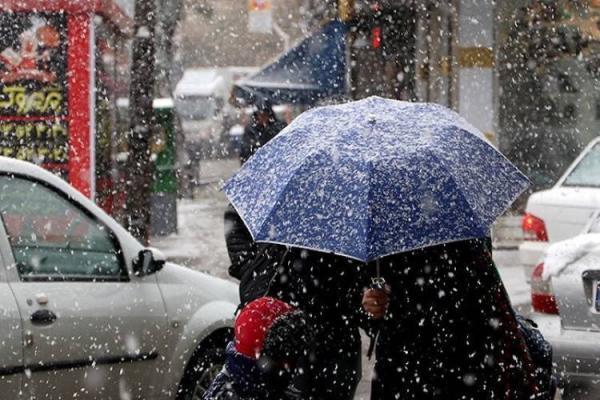 بارش برف و باران در 21 استان ، آخر هفته برفی و بارانی در تهران ، طوفان خاک در 5 استان
