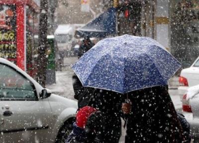 بارش برف و باران در 21 استان ، آخر هفته برفی و بارانی در تهران ، طوفان خاک در 5 استان